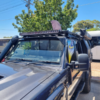 Toyota LandCruiser 70-79 Series (fitted with factory snorkel) All Black Mesh Windscreen Sunvisor
