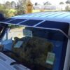 Toyota LandCruiser 70-79 Series (fitted with factory snorkel) All Black Mesh Windscreen Sunvisor - Toyota L...