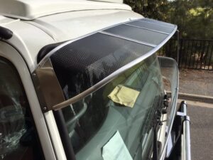 Mitsubishi Fuso FM 2011on Windscreen Sunvisor, Mitsubishi/Fuso FM (Wide Cab) 2011on Mesh Windscreen Sunvisor