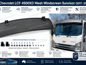 Shop Chevrolet LCF 4500XD Mesh Windscreen Sunvisor Shop Chevrolet LCF 4500XD Mesh Windscreen Sunvisor