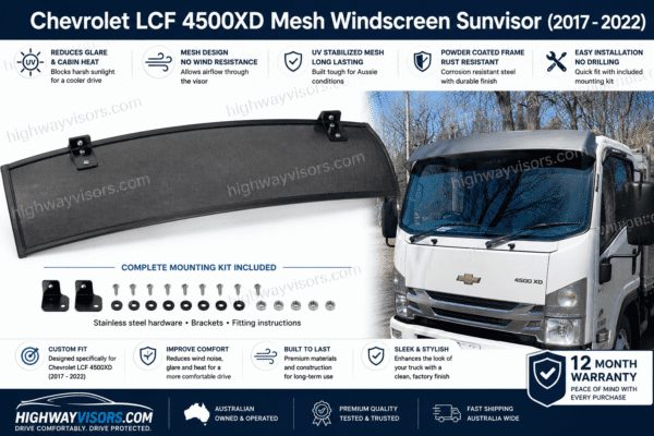 Shop Chevrolet LCF 4500XD Mesh Windscreen Sunvisor