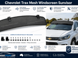 Chevrolet Trax Mesh Windscreen Sunvisor Chevrolet Trax Mesh Windscreen Sunvisor