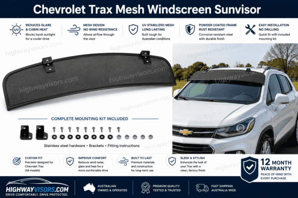 Chevrolet Trax Mesh Windscreen Sunvisor Chevrolet Trax Mesh Windscreen Sunvisor