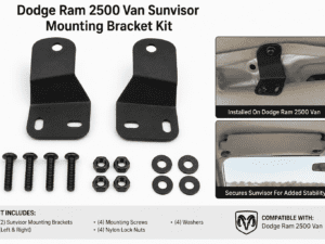 Dodge Ram 2500 Van Sunvisor Mounting Bracket Kit (1996 - 2003)