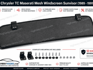 Chrysler TC Maserati Mesh Windscreen Sunvisor