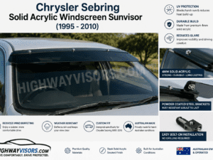 Chrysler Sebring Solid Acrylic Windscreen Sunvisor (1995 - 2010)