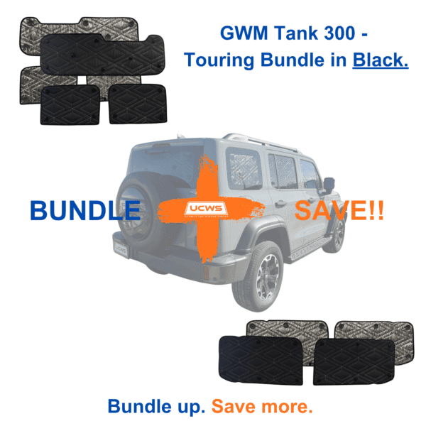 GWMTANK300TOURINGBUNDLEBLACK.png Great Wall Motors Tank 300 - Touring Bundle (Cargo & Doors) - Black - Uncategorized
